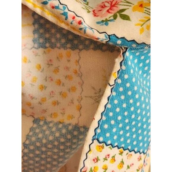 Vintage Retro Housewife Sleeveless Clothespin Shirt Floral 12 M Ship N Shore - Picture 8 of 11